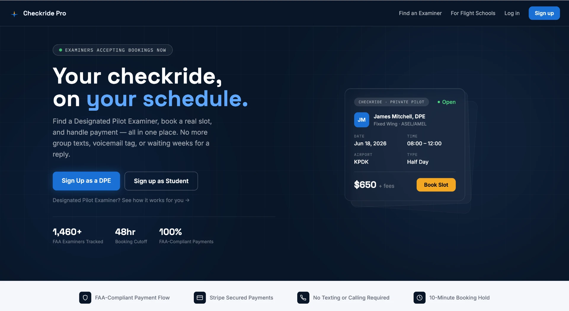 Checkride Pro homepage